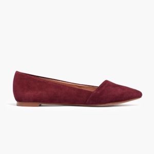 💥 CLEARANCE Madewell The Mira Flat in Suede Plum Wine